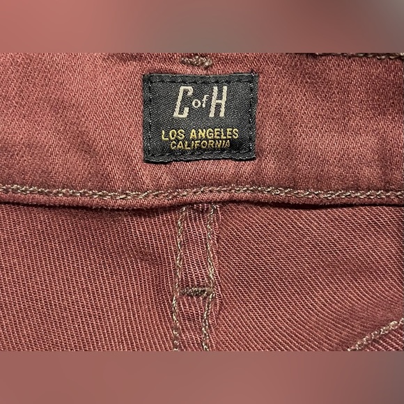 Citizens of Humanity Rocket Slick High Rise Coated Skinny Jeans Burgundy Size 26 - Picture 6 of 9